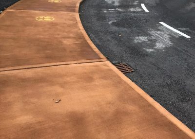 Yellow Circles on Footpath ensuring social distancing