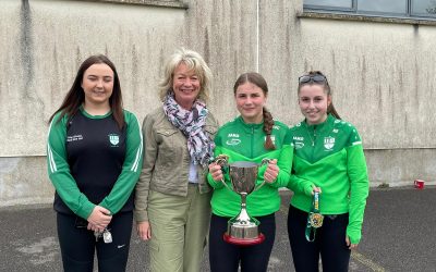 Past Pupils visit with their U16 all-Ireland Soccer Cup